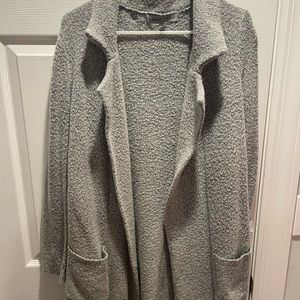 Gray Knitted Cardigan